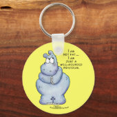 Porte-clés Well-Rounded Hippo-Blue Hippopotamus (Recto)
