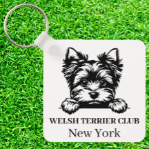 Welsh Terrier Custom Club porte - clé à thème