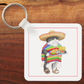 Porte-clés WENDELITO Carré Porte - clé en aluminium (Recto)