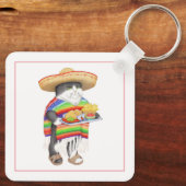 Porte-clés WENDELITO Carré Porte - clé en aluminium (Verso)