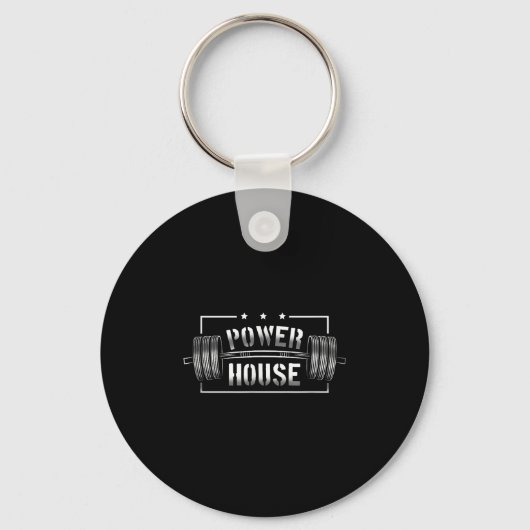 Porte-clés Wer House Gym Motivation Affirmation Audacieuse (Recto)