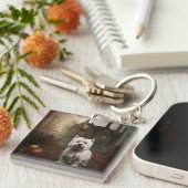 Porte-clés West Highland White Terrier Halloween effrayant (Devant Droit)