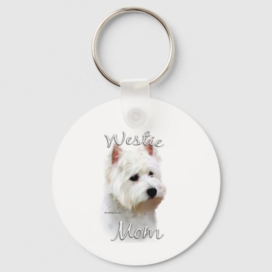 Porte-clés West Highland White Terrier Maman 2 (Recto)