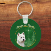 Porte-clés West Highland White Terrier Peace (Verso)