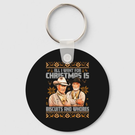 Porte-clés Western Biscuits And S Christmas Ugly  (Recto)
