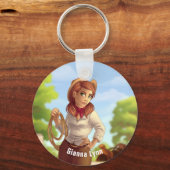 Porte-clés Western Cowgirl Monogrammé (Recto)