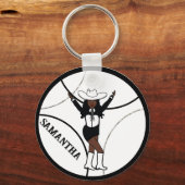 Porte-clés Western /Dancer Porte - clé noir blanc A (Recto)