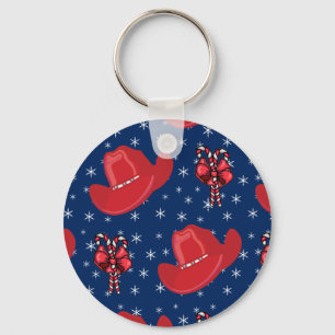 Porte-clés Western Holiday Cowboy Casquettes Et Sucres de can