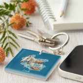 Porte-clés Western Horse Floral Keychain (Devant Droit)