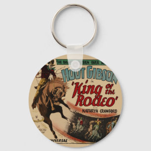 Porte-clés Western Vintage Cowboy Rodeo