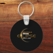 Porte-clés Westfield Indiana Total Solar Eclipse 2024 (Recto)