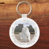 Porte-clés Westie au château de Bamburgh (Recto)