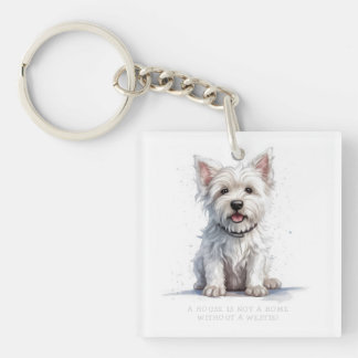 Porte-clés Westie Cheeky Cute Personnalisé