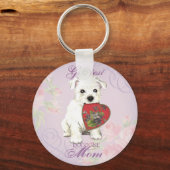 Porte-clés Westie Heart Maman (Recto)