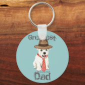 Porte-clés Westie Papa (Recto)