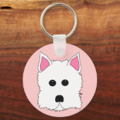 Porte-clés Westie Portrait (Recto)