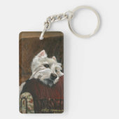 Porte-clés Westie sur canapé (Dos)