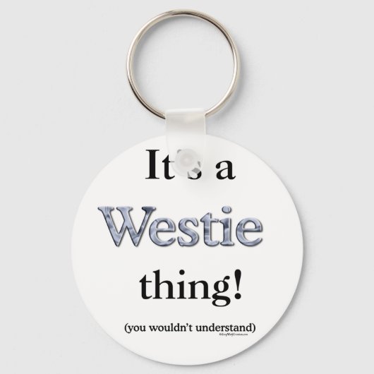 Porte-clés Westie Thing (Recto)