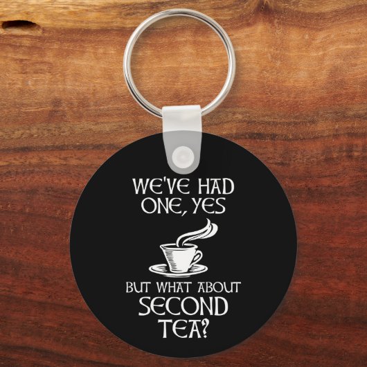 Porte-clés We've Had One Yes But What About Second Tea? (Recto)