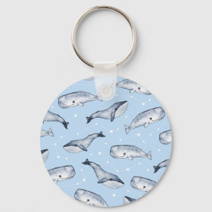 Porte-clés Whale Wonders : Aquarelle Starry Sky