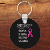 Porte-clés What Cancer Cannot Do - _ Awareness - Insration  (Recto)