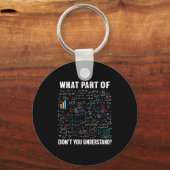 Porte-clés What Part Of Don't You Understand _ Funny Math Tea (Recto)