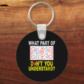 Porte-clés What Part Of You Don't Understand_ Funny Ice Hocke (Recto)
