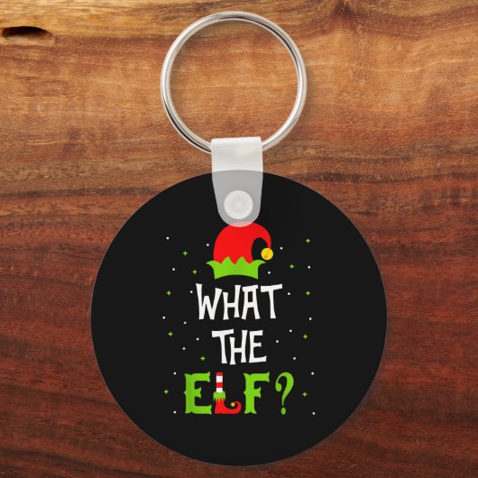 Porte-clés What The Elf Family Matching Funny Christmas Gift (Recto)