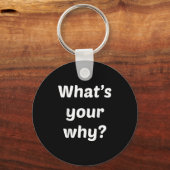Porte-clés What's Your Why Insring Motivational Entrepreneur (Recto)