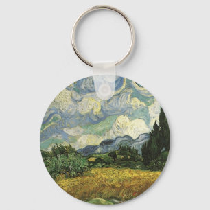 Porte-clés Wheat Field with Cypresses,Vincent Van Gogh
