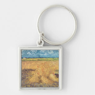 Porte-clés Wheatfield de Vincent van Gogh avec des gerbes,