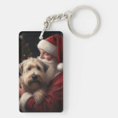Porte-clés Wheaton Terrier Avec Noël Festif Du Père Noël (Dos)