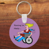 Porte-clés Wheelchair Girl in Heels (Recto)