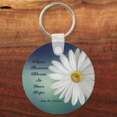 Porte-clés Where Flowers Bloom So Does Hope Daisy (Recto)