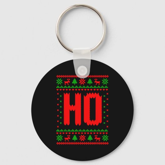 Porte-clés Where's My Ho At_ Ho Merry Christmas Holiday Coupl (Recto)