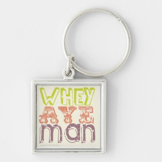 Porte-clés Whey Aye Man Keyring Geordie Gifts (Devant)