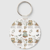 Porte-clés Whimsical "Compost Your Expectations" Frog & Cat P (Verso)