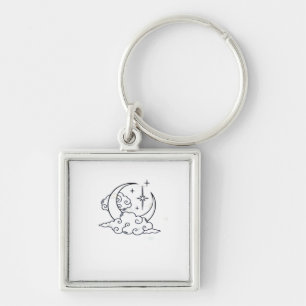 Porte-clés Whimsigoth Nuages Lune Witchy Classic