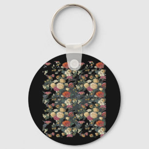 Porte-clés Whimsigoth Old Victorian Floral Oil Peinture Class