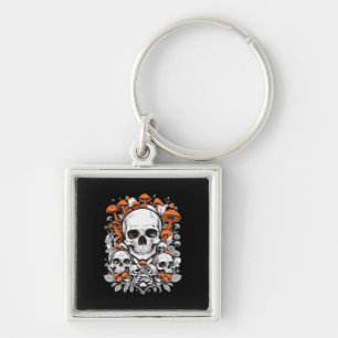 Porte-clés Whimsigoth Skuls & Champignons Ae botanique Vintag