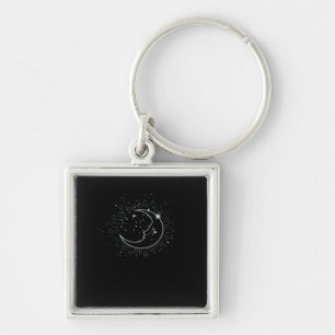 Porte-clés Whimsigoth Starry Night Moon Witchy Classic