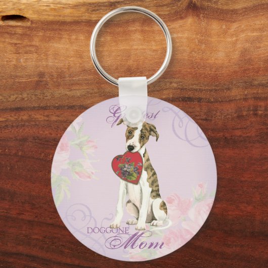 Porte-clés Whippet Heart Maman (Recto)