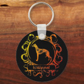 Porte-clés Whippet Patiné classique (Recto)