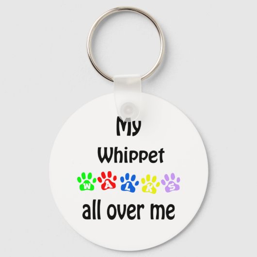 Porte-clés Whippet Walks Design (Recto)