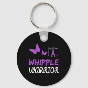 Porte-clés Whipple Guerrier Purple Ribbon Cancer Pancréatique