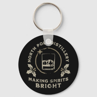 Porte-clés Whiskey Bourbon Making Spirits Bright Funny Christ