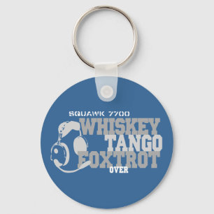 Porte-clés Whiskey Tango Foxtrot - Humour de l'aviation