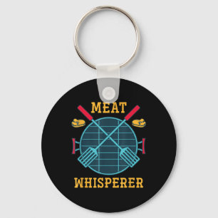 Porte-clés Whisperer de viande drôle Fumé Viande Grillant Bar