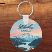 Porte-clés Whistler Canada Colombie-Britannique Station de sk (Recto)