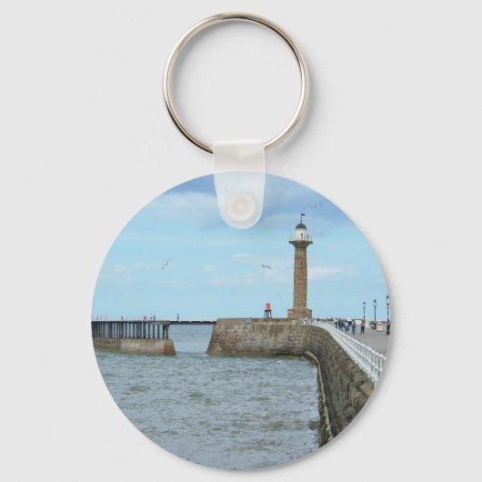 Porte-clés Whitby dans le North Yorkshire, Angleterre. (Recto)